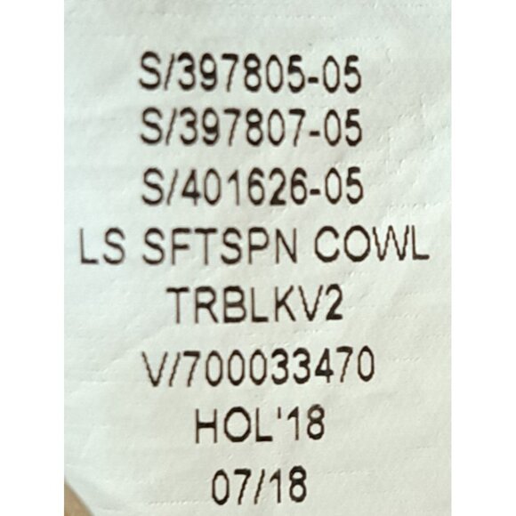 Gap Women's L Long Sleeve Softspun Cowlneck Sweater Black Marled Tunic - Picture 8 of 8